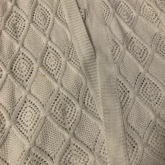 77 Sisters Vintage White Knit Cardigan - Picture 4 of 5